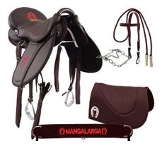 Sela Para Cavalo Kit Mangalarga Arco Marrom Completaço Original