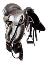Sela Para Cavalo Marrom Australiana Entalhada Soft 16 Polegadas Luxo