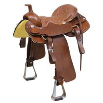 Sela para Prova de Laço Marrom 16"Bronc-Steel 39982 Sela para Prova de Laço Marrom 16"Bronc-Steel 39982