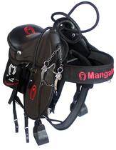 sela preta de aba australiana completa + baixeiro mangalarga + acessórios completo