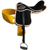 Sela Selim Para Vaquejada Montaria Em Couro Preta selote