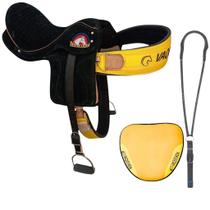 Sela Semi Profissional em Couro de Cavalo Montaria Vaquejada