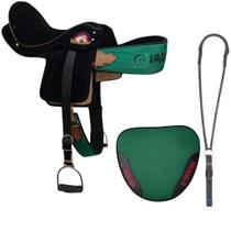 Sela Semi Profissional em Couro de Cavalo Montaria Vaquejada
