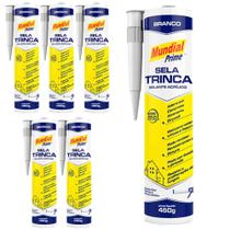 Sela Trinca Adesivo Vedante 450 g Branco 06 Uni MUNDIAL PRIME