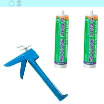 Sela Trinca Fissura Piso Telha Parede Bege Kit 2 E Aplicador Bege Sela Trinca Fissura Piso Telha Parede Bege Kit 2 E Aplicador Bege