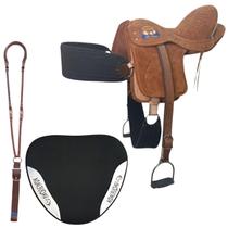 Sela Vaquejada Para Cavalo Semi Profissional Selim De Couro Marrom Sela Vaquejada Para Cavalo Semi Profissional Selim De Couro Marrom
