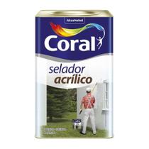 Selador Acrilico 18 Litros Branco Fosco - 5202616 - CORAL Selador Acrilico 18 Litros Branco Fosco - 5202616 - CORAL
