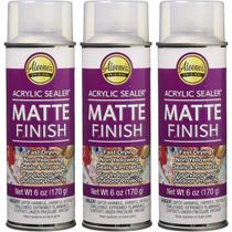 Selador acrílico em spray Aleene's Clear-Matte 180mL, pacote com 3