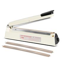 Selador de bolsas R-PACK Impulse Heat Sealer com cortador de 30 cm branco