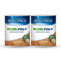 Selador de madeira Seal-Once Nano+Poly com poliuretano 7,6 L marrom claro Selador de madeira Seal-Once Nano+Poly com poliuretano 7,6 L marrom claro