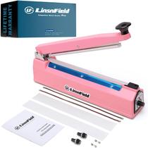 Seladora de bolsas térmicas Impulse LinsnField Sealer Pro 30 cm rosa