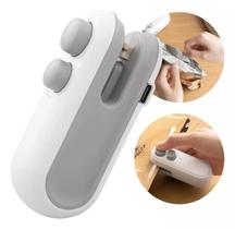 Seladora e Cortadora Embalagem Plastico Alimento Portatil USB Recarregavel