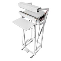 Seladora Pedal de 30cm para Embalagens Aluminizadas de Salgadinho Picolé Doces Recravada com 1 Datador 220V
