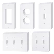 Seladores de placas de parede Tondiamo, pacote com 46 unidades, isolamento de espuma, branco Seladores de placas de parede Tondiamo, pacote com 46 unidades, isolamento de espuma, branco