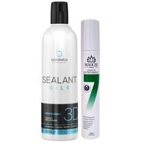 Selagem Borabella 3d Semi Definitiva Orgânica 350ml Profissional + Leave-in 7in1 Protetor Térmico Pré-Escovação 120ml Ma