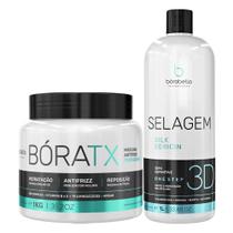 Selagem Sealant Silk 3D 1l Orgânico + Botox Boratx 1Kg Redutor de Volume