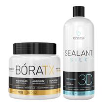 Selagem Sealant Silk 3D 1l Orgânico + Botox Boratx 1Kg Redutor de Volume