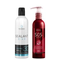 Selagem Sealant Silk 3D 350ml + SOS Extreme 240ml Antiemborrachamento Reconstrutor