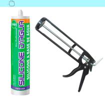 Selante Acrílico Base Dágua Bege Com Aplicador Preto