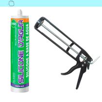 Selante Acrílico Base Dágua Bege Com Aplicador Preto