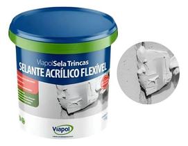 Selante Acrílico Flexível Trincas Fissuras Massa 5kg Viapol Selante Acrílico Flexível Trincas Fissuras Massa 5kg Viapol