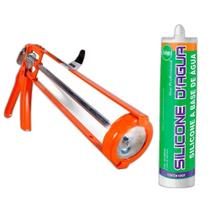 Selante Acrílico Preenche Fissura Trinca Marrom Aplicador Selante Acrílico Preenche Fissura Trinca Marrom Aplicador