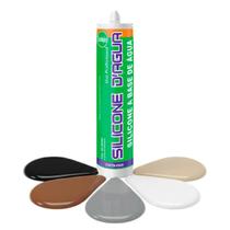 Selante Acrílico Sbrix Flexível Base Água 450g Marrom Pintável para Vedação de Trincas e Janelas Unidade