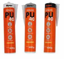 Selante Adesivo Cola PU 40 para uso geral 400 gramas - Preto - Oper