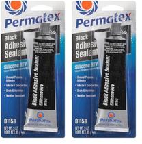 Selante adesivo Permatex 81158 Silicone preto 90mL (pacote com 2)
