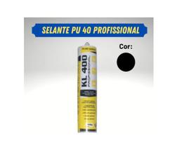 Selante Cola Pu40 Preto Vidro Automotivo Farol Parabrisa 400g