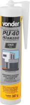 Selante de poliuretano híbrido, PU 40, cinza, 387 g, VONDER Cinza