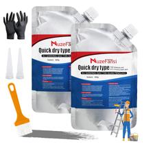 Selante de rachaduras de concreto MuzeFansi Rapid Cure Waterproof, pacote com 2 unidades