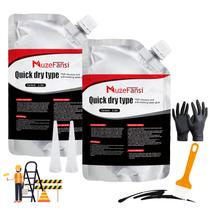 Selante de reparo MuzeFansi Slab Crack Waterproof Concrete (2 unidades)