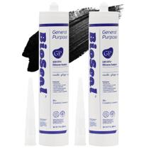Selante de silicone Caulk BioSeal 100% impermeável 300 ml preto Selante de silicone Caulk BioSeal 100% impermeável 300 ml preto
