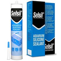Selante de silicone para aquário SELSIL transparente 300mL