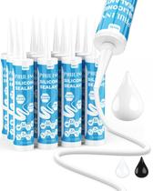 Selante de Silicone PAULINN Kit com 12 Unidades Branco 300ml Selante de Silicone PAULINN Kit com 12 Unidades Branco 300ml