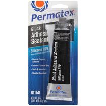 Selante de Silicone Permatex 81158 - Tubo de 90ml - Preto