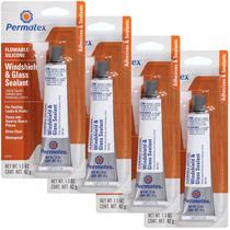Selante de Silicone Permatex 81730 para Para-brisa e Vidro - Kit com 4 Unidades Selante de Silicone Permatex 81730 para Para-brisa e Vidro - Kit com 4 Unidades