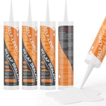 Selante de telhado WELLUCK Self-Leveling White RV 300mL, 4 pacotes