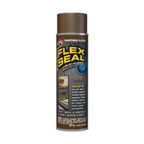 Selante em spray Flex Seal, borracha impermeável marrom de 14 onças