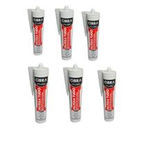 Selante Fixa Tudo p/Espelhos Cubas Mármores Vidros CIBRA - Kit com 6 frascos Selante Fixa Tudo p/Espelhos Cubas Mármores Vidros CIBRA - Kit com 6 frascos