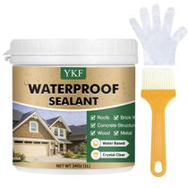 Selante impermeável YKF Clear Transparent 1L para telhados e paredes