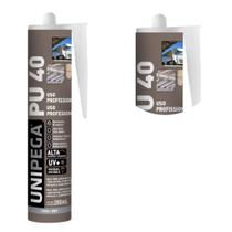 Selante Poliuretano PU40 Cinza Cartucho 280ML/400g Unipega 05120191