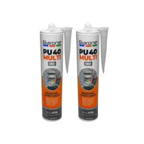 Selante Pu 40 Multiuso Barone cores Branco/Cinza/Preto 400g Cor:Cinza 2