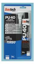 Selante PU40 Branco 50g Bautech Cola PU Vedante Construção Alta Resistência