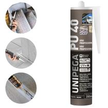 Selante PU40 Poliuretano Preto 400g Adesivo Vedação Alta Resistência Madeira Vidro Metal Selante PU40 Poliuretano Preto 400g Adesivo Vedação Alta Resistência Madeira Vidro Metal