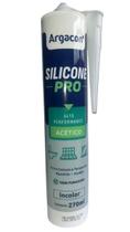 Selante silicone acetico pro argacon incolor 260gr