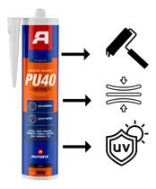 Selante Silicone Adesivo Poliuretano Cinza Autofix 380g Adesão Flexível Selante Silicone Adesivo Poliuretano Cinza Autofix 380g Adesão Flexível