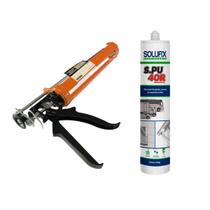 Selante Silicone Pu Branco + Aplicador Starfer Chapa Em Aço Selante Silicone Pu Branco + Aplicador Starfer Chapa Em Aço