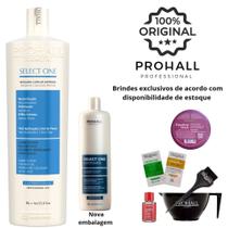 Select One 1L - Máscara Antifrizz - Progressiva sem formol Prohall Select One 1L - Máscara Antifrizz - Progressiva sem formol Prohall